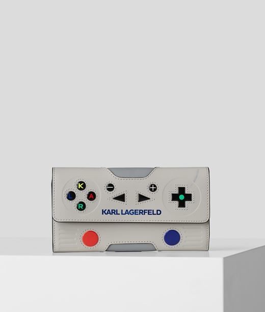 Pénztárca Karl Lagerfeld Ikon Joystick Cont Flap Wt