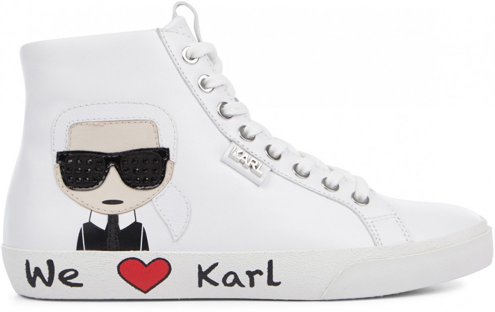 Boka Cipő Karl Lagerfeld Skool Karl Ikonic Hi Lace
