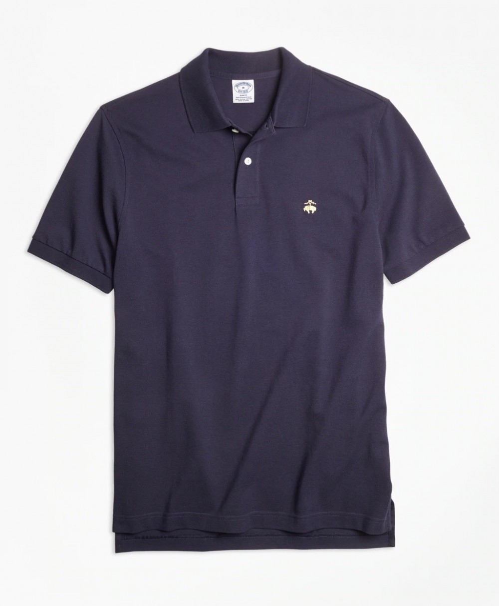 Póló Brooks Brothers Knt Supima Core Polo Slim Brooks Navy