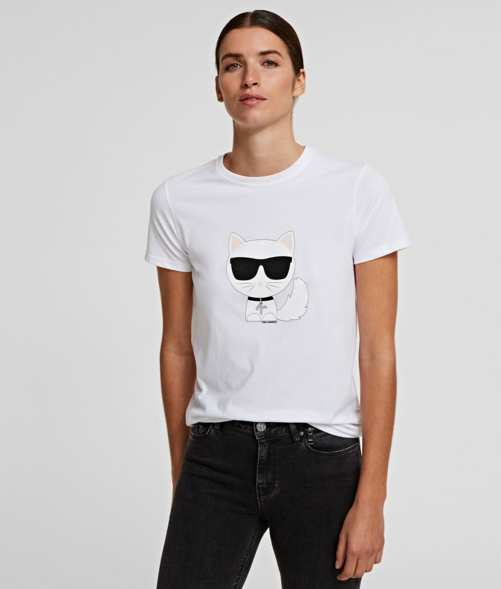 Póló Karl Lagerfeld Ikonik Choupette T-Shirt