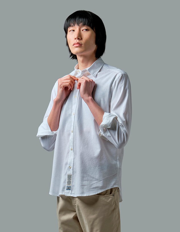 Ing La Martina Man Shirt L/S Cotton Linen