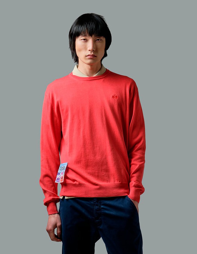 Kardigán La Martina Man Tricot Crew Neck Cotton Ya