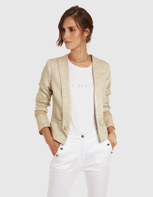 Zakó La Martina Woman Jacket Cotton Linen Jacq