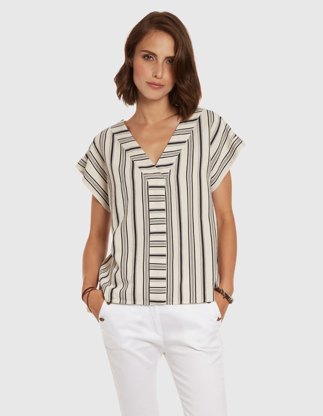 Blúz La Martina Woman Blouse Viscose Twill