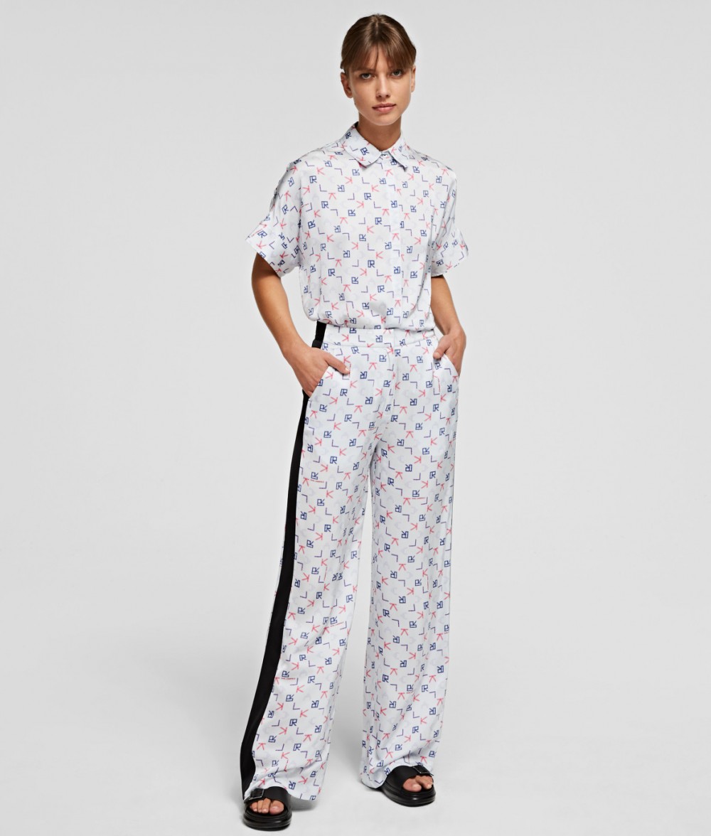 Nadrág Karl Lagerfeld Karl Tetris Printed Pants