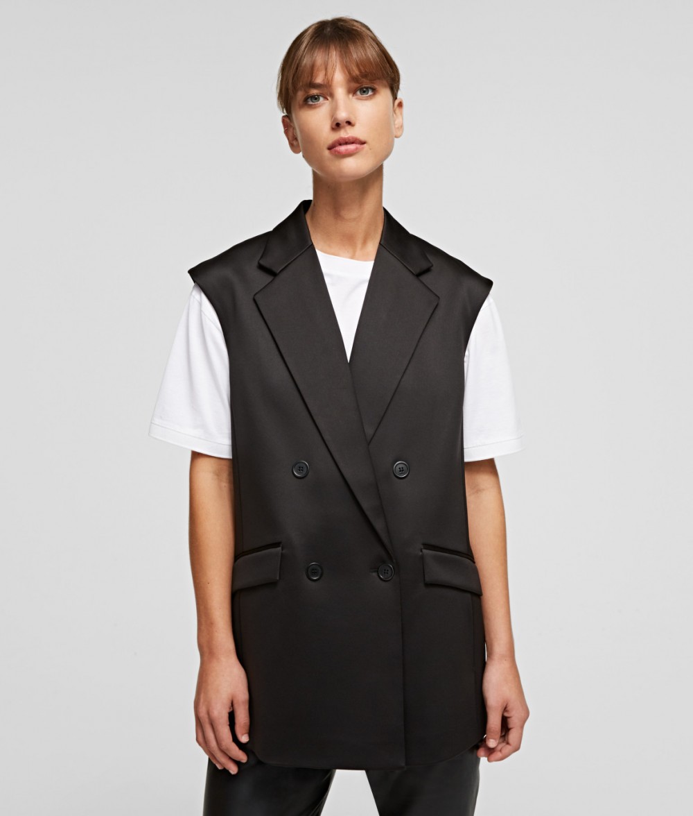 Mellény Karl Lagerfeld Tailored Gilet W/ Pleated Back