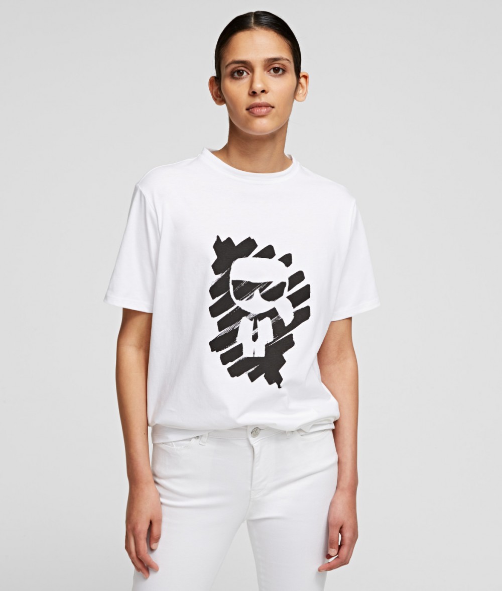 Póló Karl Lagerfeld Ikonik Graffiti T-Shirt