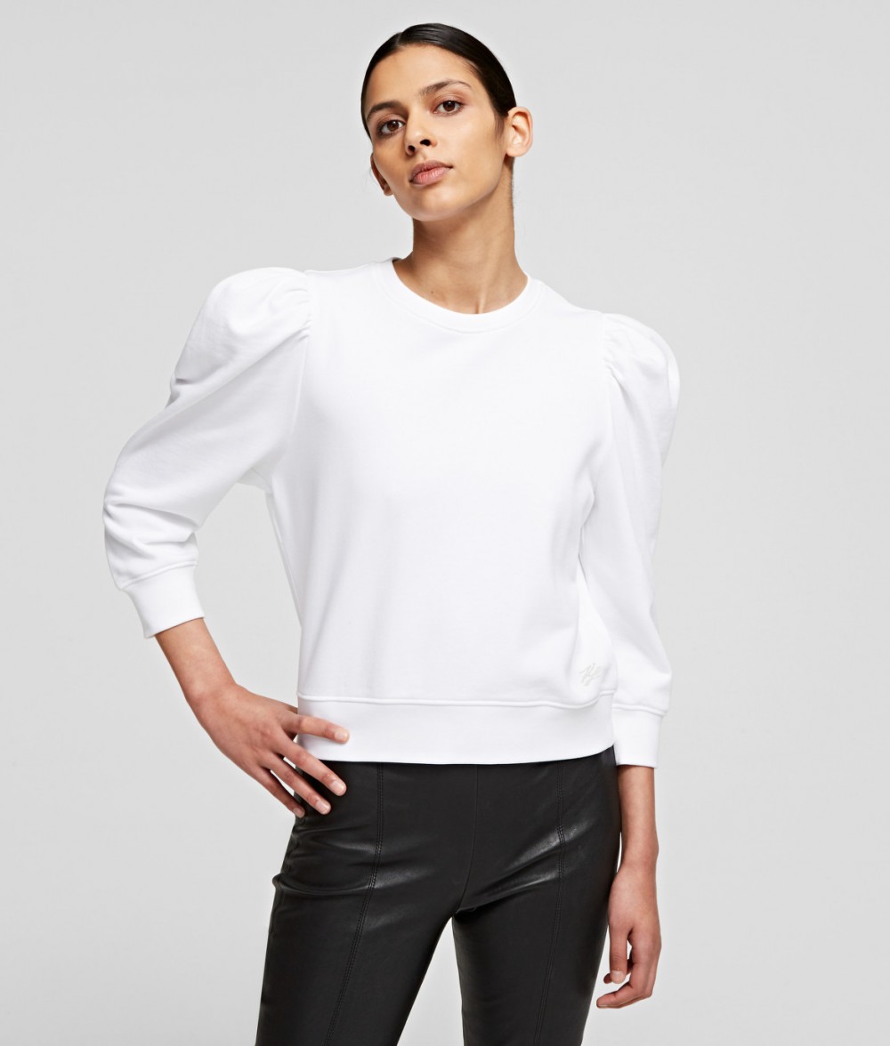 Melegítő Felső Karl Lagerfeld Puffy Sleeve Logo Sweatshirt