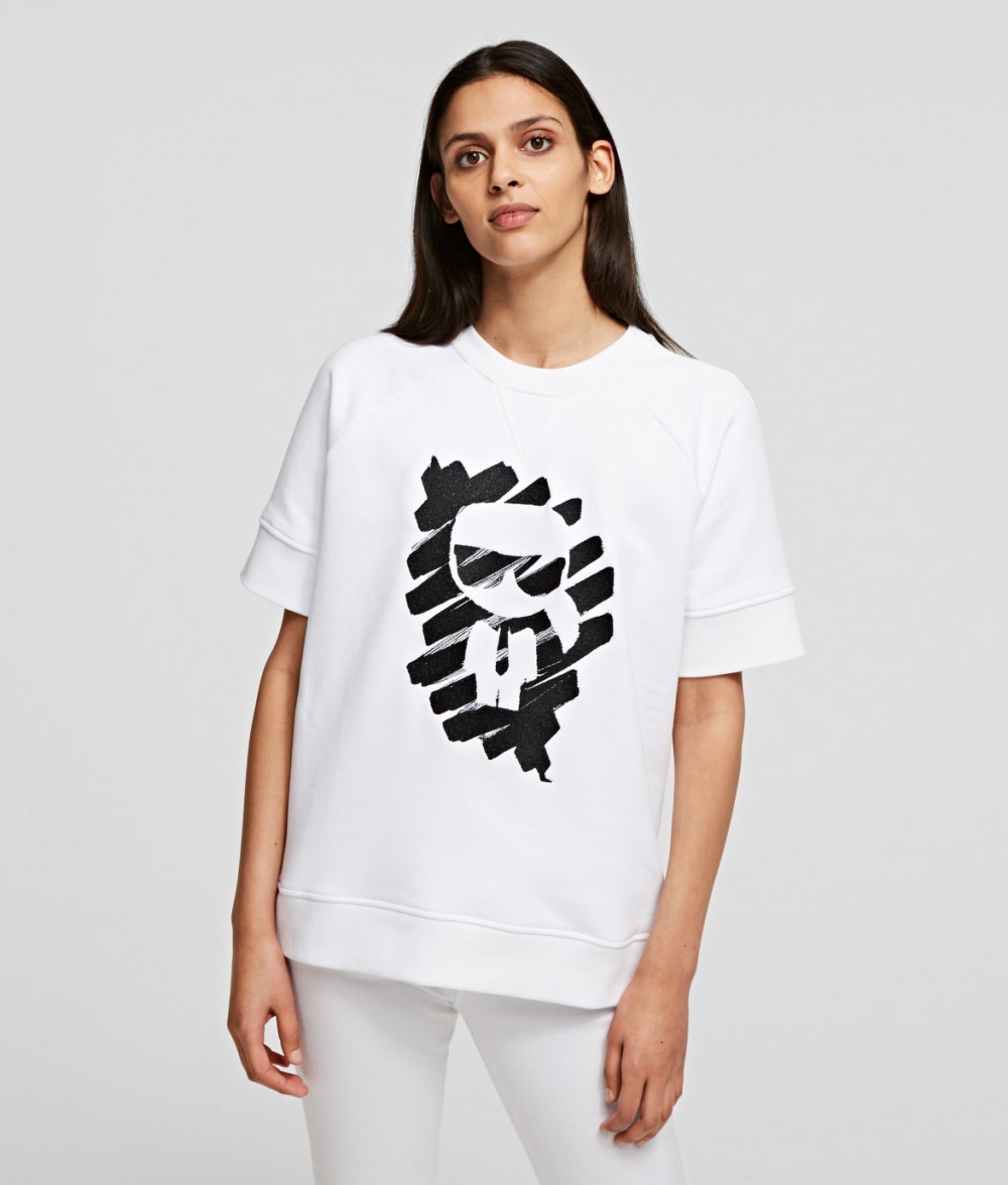 Melegítő Felső Karl Lagerfeld S/Slv Ikonik Graffiti Sweat