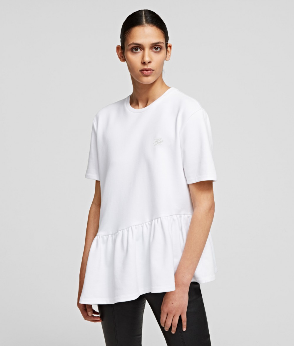 Melegítő Felső Karl Lagerfeld S/Slv Ruffle Sweat