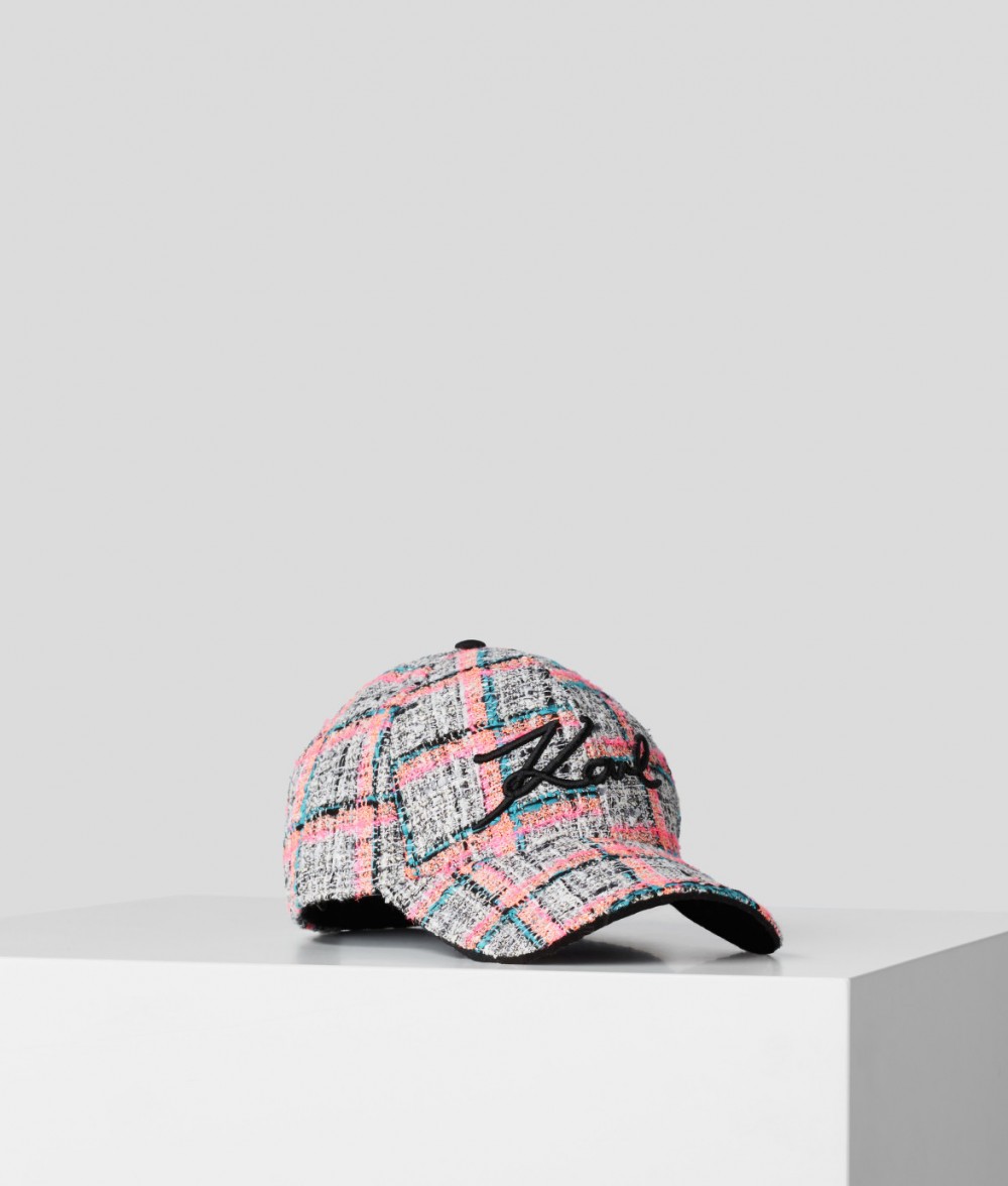 Sapka Karl Lagerfeld Signature Tweed Cap