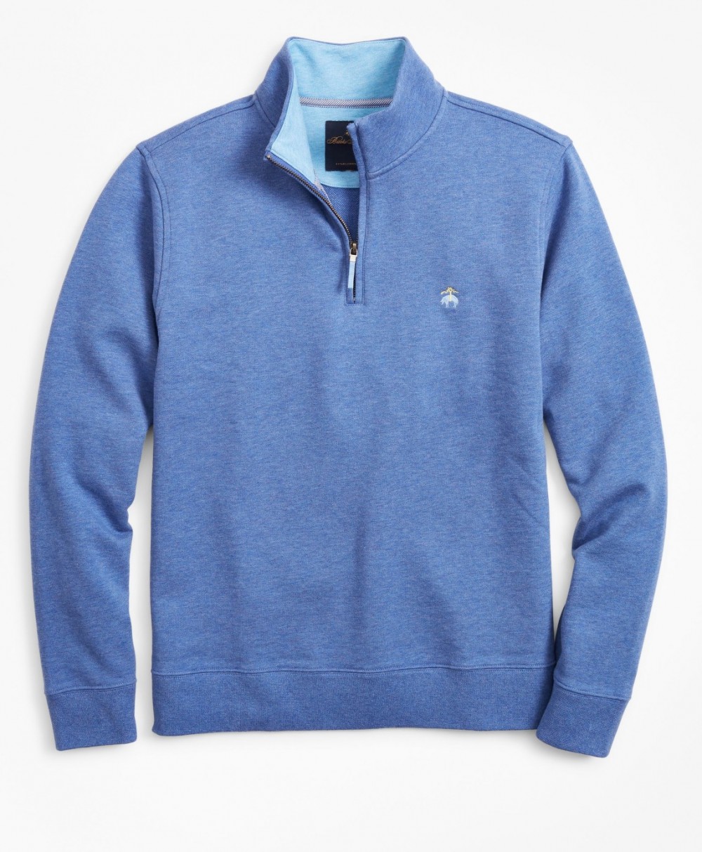 Melegítő Felső Brooks Brothers French Terry Half-Zip