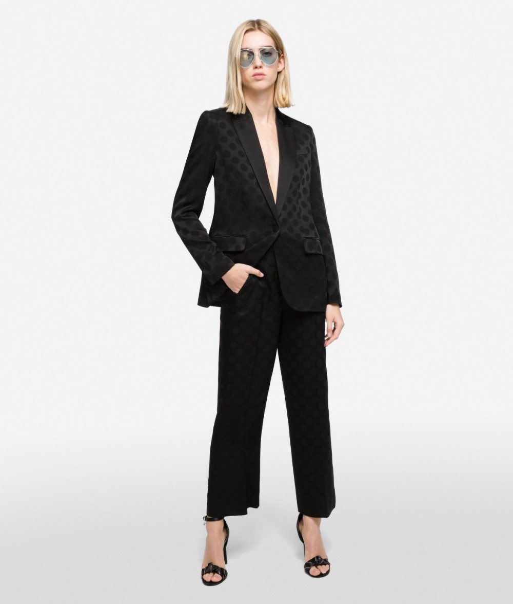 Nadrág Karl Lagerfeld Karl Dots Tailored Pants