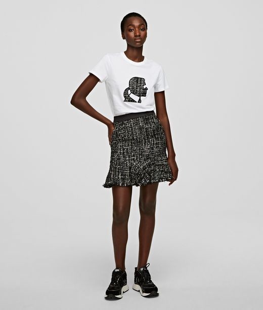 Szoknya Karl Lagerfeld Sparkle Boucle Skirt