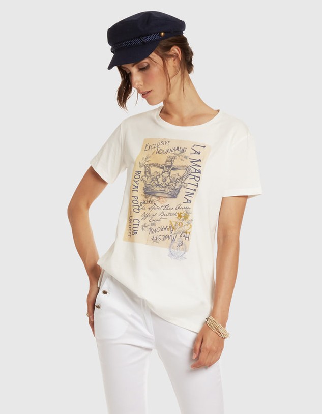 Póló La Martina Woman T-Shirt Short Sleeves Je