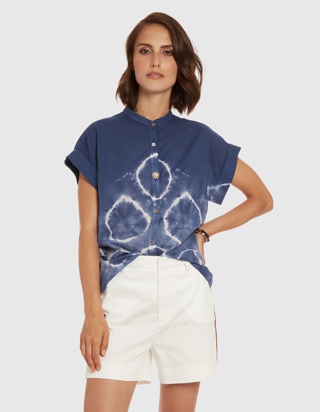 Blúz La Martina Woman Shirt Short Sleeves Ligh