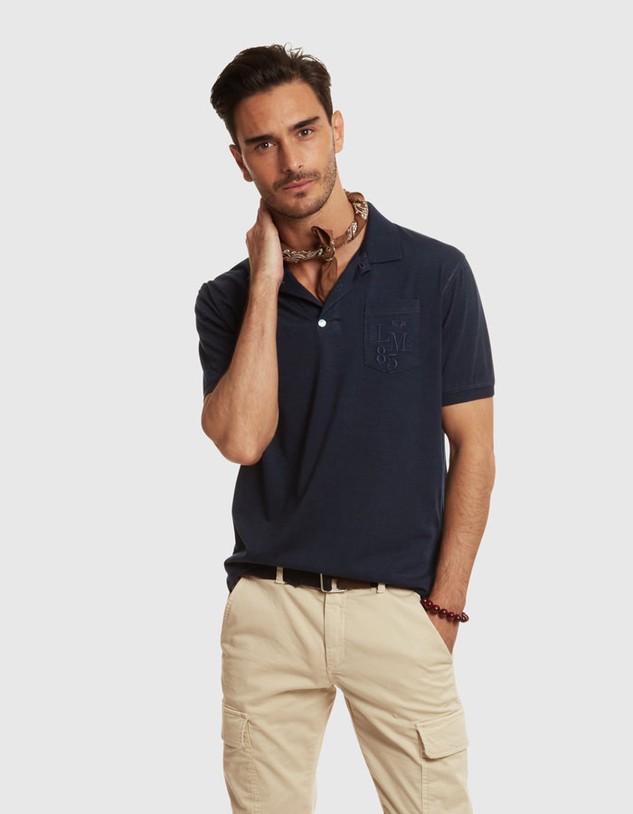 Póló La Martina Man Polo S/S Fancy Jersey