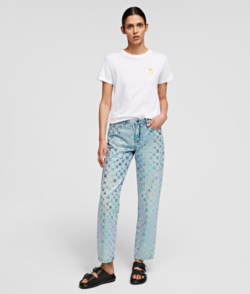 Farmer Karl Lagerfeld Karl Tetris Straight Leg Denim