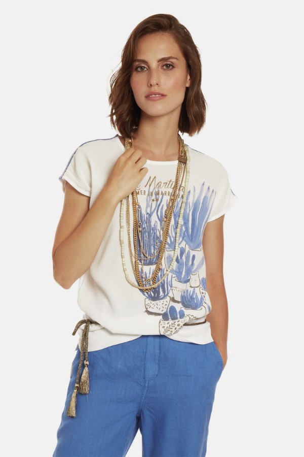 Póló La Martina Woman T Shirt Viscose Voile