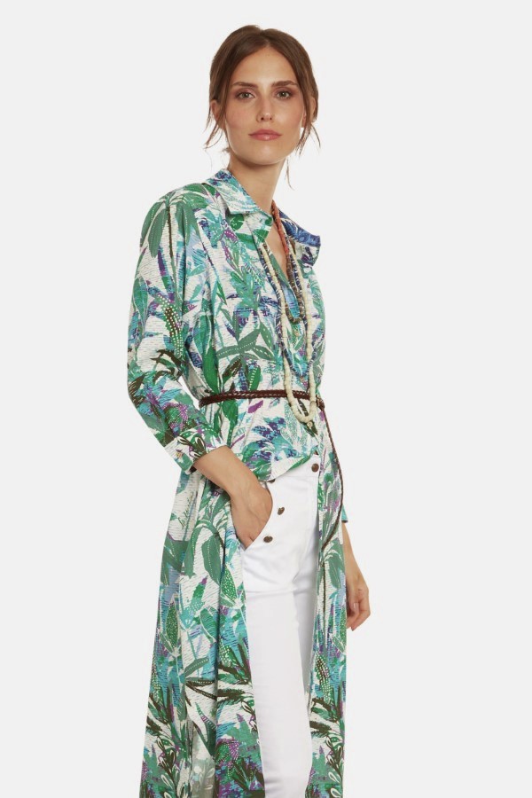 Ruha La Martina Woman Long Dress Printed Cotto