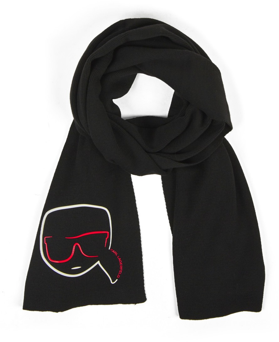 Sál Karl Lagerfeld K/Ikonik Outline Knit Scarf