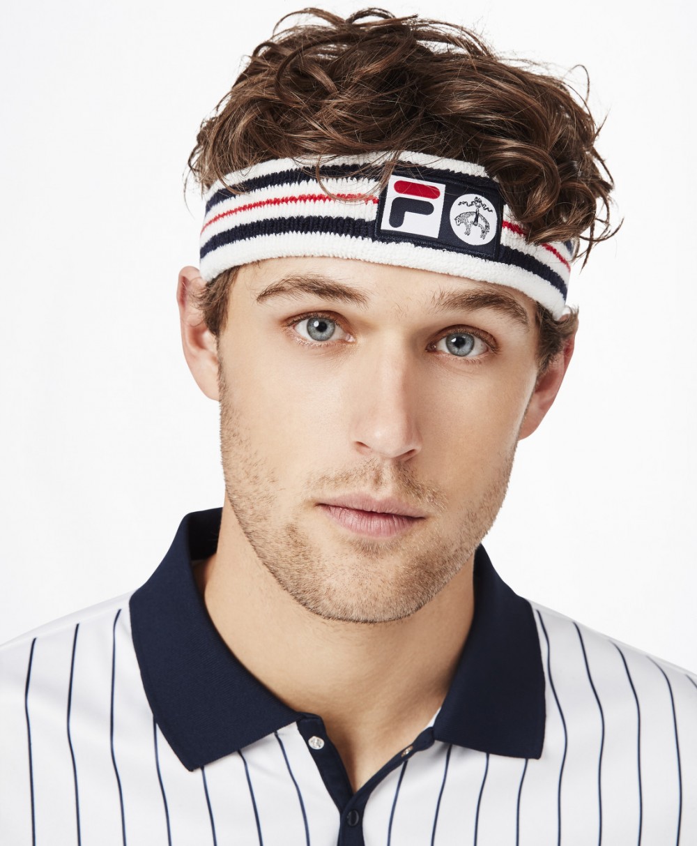 Fejpánt Brooks Brothers Brooks Brothers X Fila 76 Headband Bright White