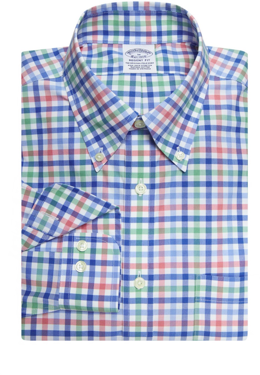 Ing Brooks Brothers Spt Ml Ni Str Bc Stripes Checks Regent Ginghammulti