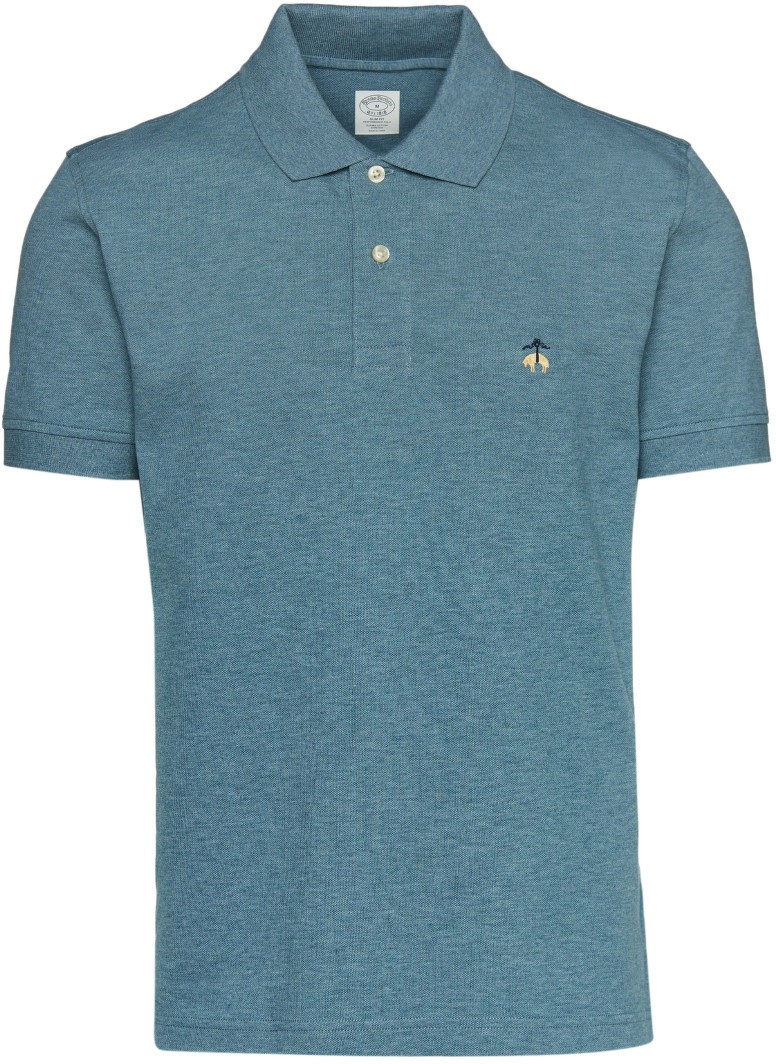 Póló Brooks Brothers Knt Ss Supima Stretch Polo Slim Dustybluehthr
