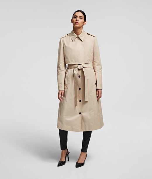 Kabát Karl Lagerfeld Transformer Trench Coat