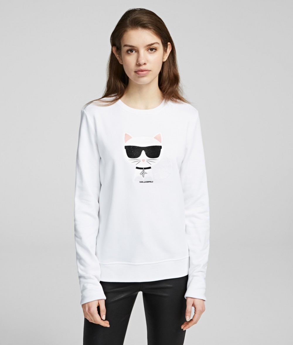 Melegítő Felső Karl Lagerfeld Ikonik Choupette Sweatshirt