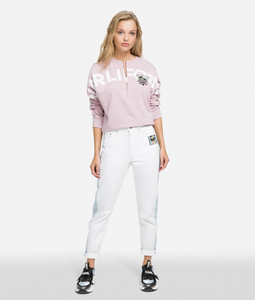 Melegítő Felső Karl Lagerfeld Karlifornia Cropped Sweatshirt