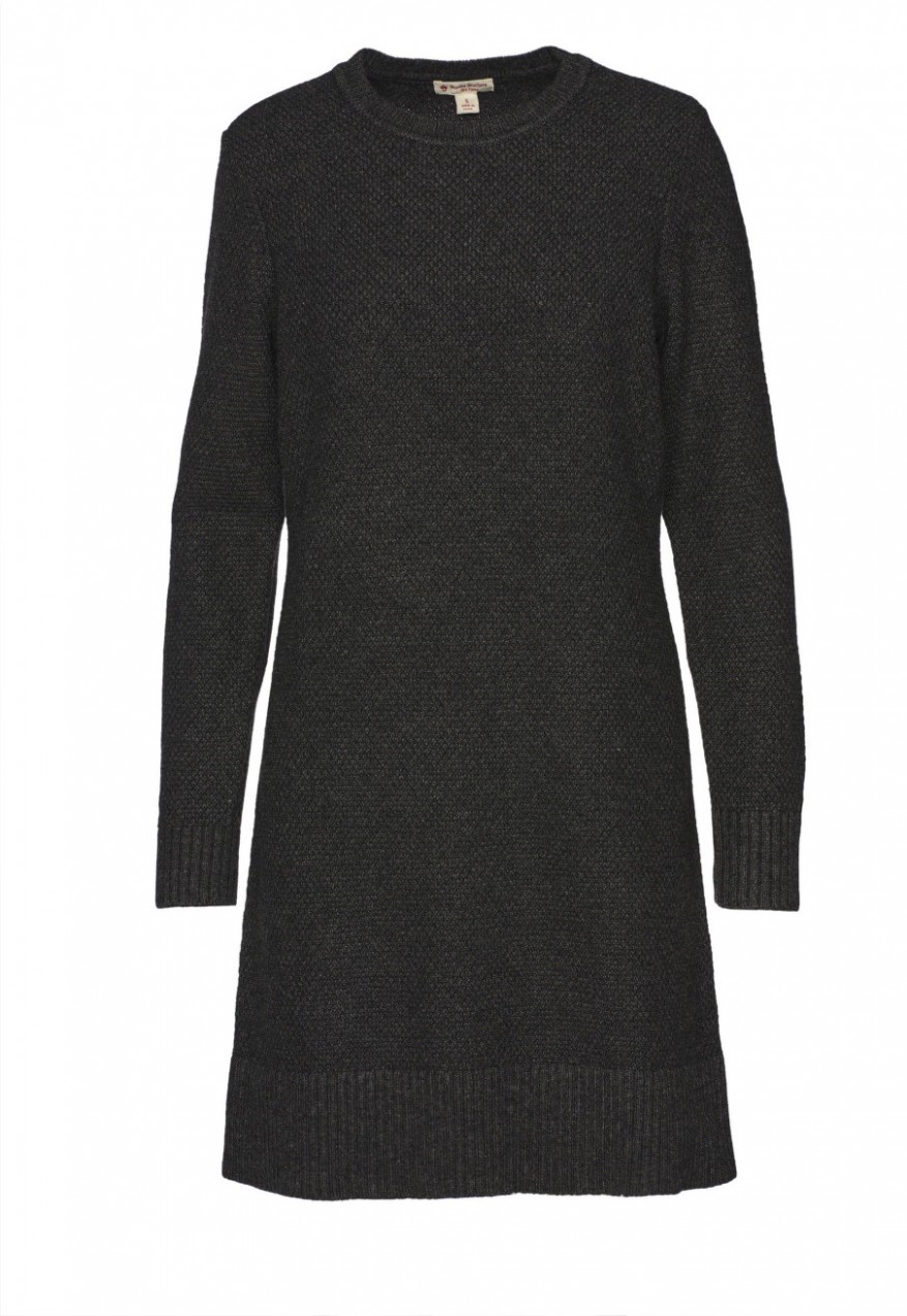 Ruha Brooks Brothers Swt Dress Wool Blnd Crew Charcoal