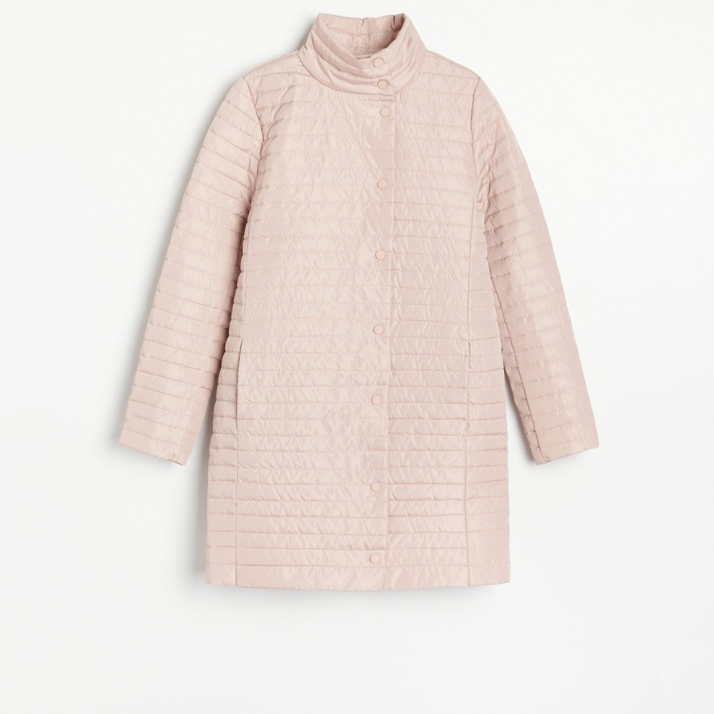 Reserved - Könnyű steppelt kabát - Rózsaszín