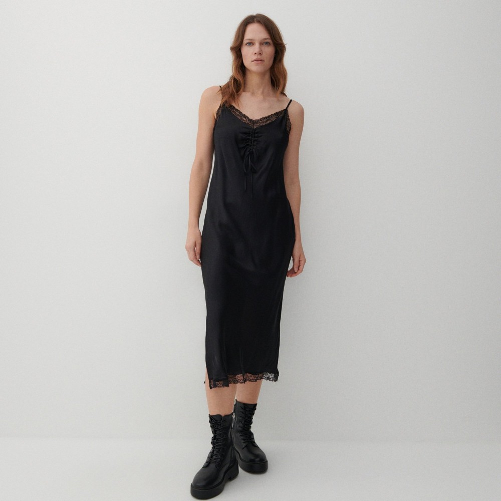 Reserved - Fehérnemű stílusú ruha - Fekete