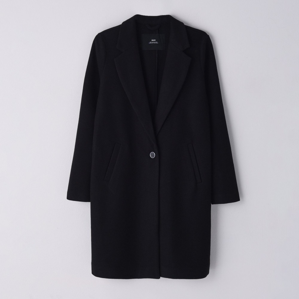 Cropp - Egyszerű kabát - Fekete