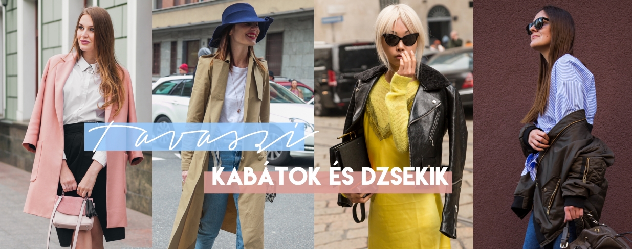 Tavaszi kabátok és dzsekik