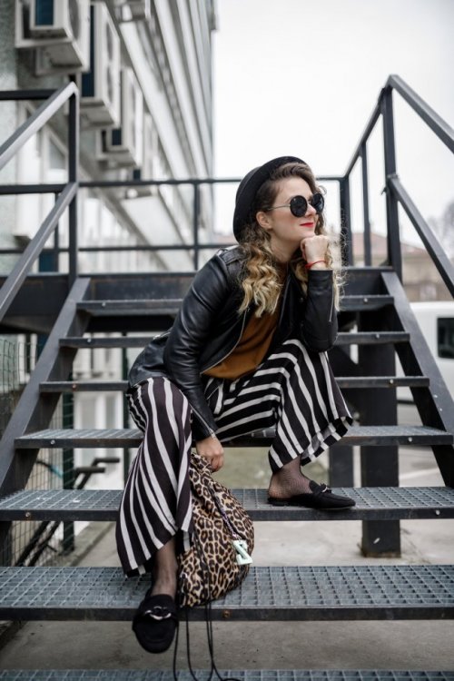 Csíkos culottes