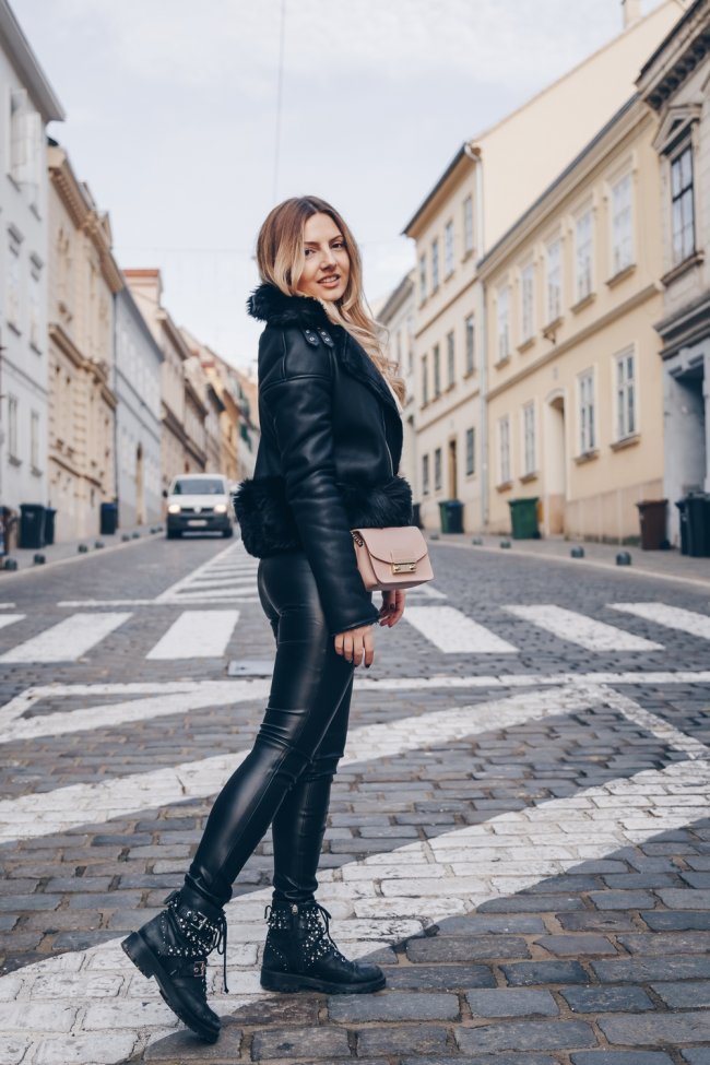 Bőr leggings